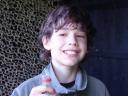 Gabriel having a coke and a smile