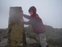 Gabriel at the summit on Mt. Snowdon