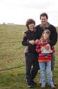 Guy and kids at Stonehenge