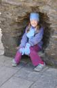 Pearl in Tintagel Fireplace