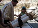 Pearl dresses the Torah
