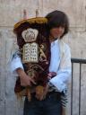 Gabriel holding the Torah
