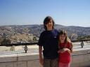 Gabriel and Pearl overlooking Jerusalem